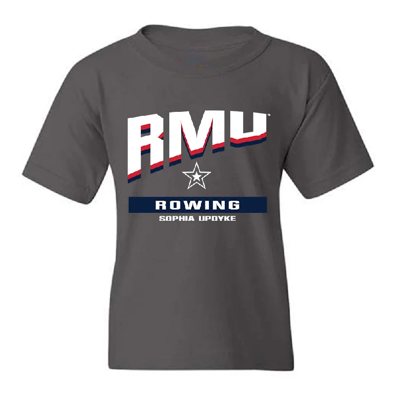 Robert Morris - NCAA Women's Rowing : Sophia Updyke - Classic Fashion Shersey Youth T-Shirt-- Embroidered Appliqued Beaded Robert Morris - NCAA Women's Rowing : Sophia Updyke - Classic Fashion Shersey Youth T-Shirt-- Embroidered Appliqued Beaded