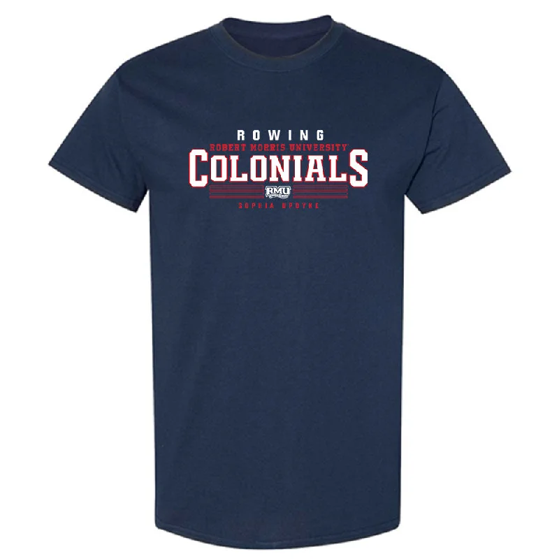Robert Morris - NCAA Women's Rowing : Sophia Updyke - Classic Fashion Shersey T-Shirt-- Solid Print Embellished Robert Morris - NCAA Women's Rowing : Sophia Updyke - Classic Fashion Shersey T-Shirt-- Solid Print Embellished