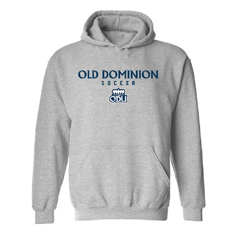 Old Dominion - NCAA Women's Soccer : Hannah Morgan - Classic Shersey Hooded Sweatshirt Hoodie with Metallic Shiny Futuristic Old Dominion - NCAA Women's Soccer : Hannah Morgan - Classic Shersey Hooded Sweatshirt Hoodie with Metallic Shiny Futuristic