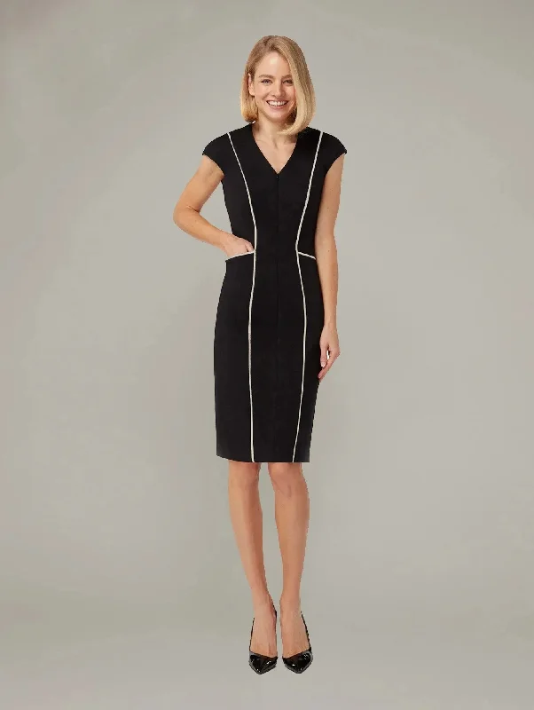 SAGE | Hourglass Punto Dress Tunics Office stylish