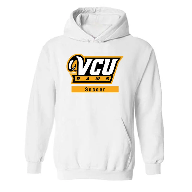 VCU - NCAA Women's Soccer : Jordyn Hall - Classic Shersey Hooded Sweatshirt Hoodie with Elastic Cuffs Stretchable Comfortable VCU - NCAA Women's Soccer : Jordyn Hall - Classic Shersey Hooded Sweatshirt Hoodie with Elastic Cuffs Stretchable Comfortable