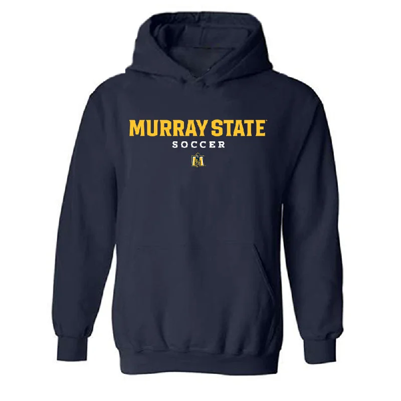 Murray State - NCAA Women's Soccer : Breece Bass - Classic Shersey Hooded Sweatshirt Hoodie with Distressed Vintage Worn Murray State - NCAA Women's Soccer : Breece Bass - Classic Shersey Hooded Sweatshirt Hoodie with Distressed Vintage Worn