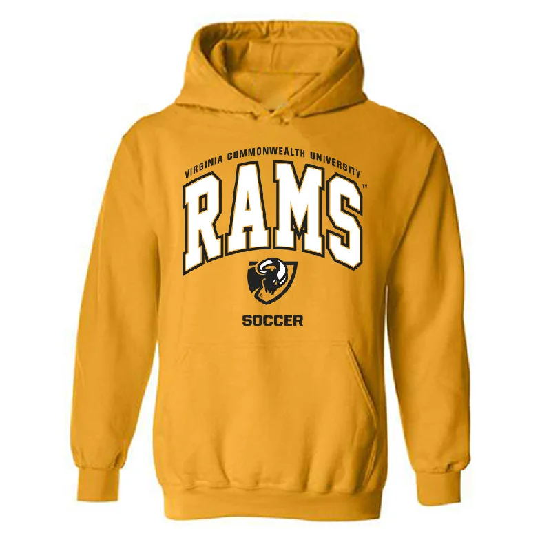 VCU - NCAA Women's Soccer : Jordyn Hall - Generic Shersey Hooded Sweatshirt Hoodie with Mock Neck Collared Structured VCU - NCAA Women's Soccer : Jordyn Hall - Generic Shersey Hooded Sweatshirt Hoodie with Mock Neck Collared Structured