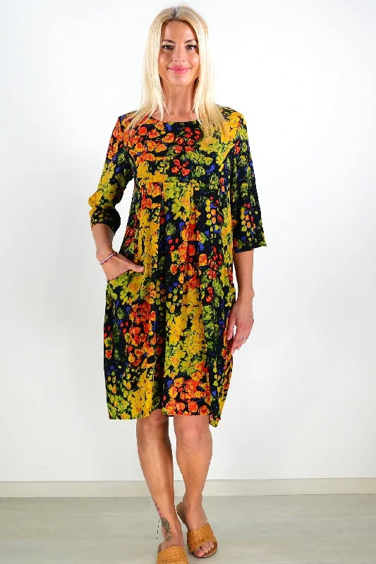 Night Garden Tunic Dress Tunics Solid Classic