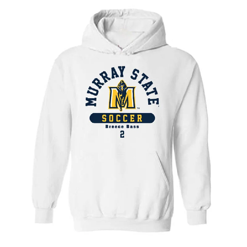 Murray State - NCAA Women's Soccer : Breece Bass - Classic Fashion Shersey Hooded Sweatshirt Hoodie with Longline Fit Extended Stylish Murray State - NCAA Women's Soccer : Breece Bass - Classic Fashion Shersey Hooded Sweatshirt Hoodie with Longline Fit Extended Stylish