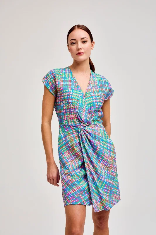 Demos Colourful Mini Dress Comfortable Polka Dot Mini Dress