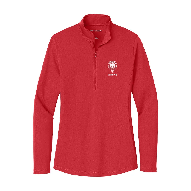 New Mexico - NCAA Women's Cross Country : Peyton Schieppe - Women's Lightweight Quarter Zip Jacket Fitted Jacket Loose Jacket Oversized Jacket New Mexico - NCAA Women's Cross Country : Peyton Schieppe - Women's Lightweight Quarter Zip Jacket Fitted Jacket Loose Jacket Oversized Jacket
