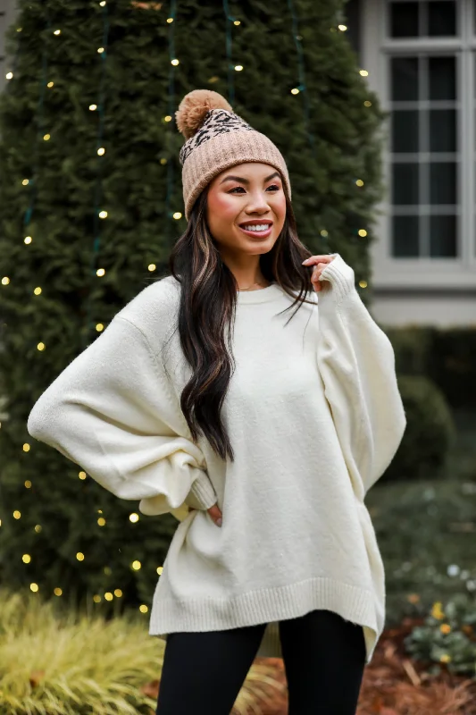 FINAL SALE - Aubrey Oversized Sweater - DOORBUSTER Elegant Classic Vintage