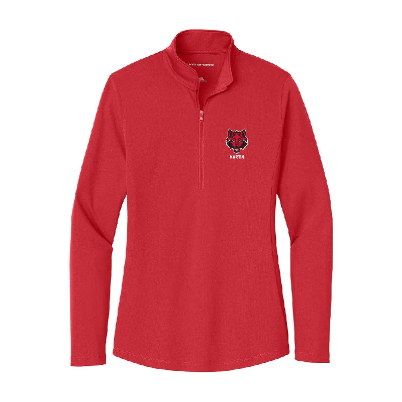Arkansas State - NCAA Women's Cross Country : Elizabeth Martin - Women's Lightweight Quarter Zip Jacket Collared Jacket Crew Neck Jacket Turtle Neck Jacket Arkansas State - NCAA Women's Cross Country : Elizabeth Martin - Women's Lightweight Quarter Zip Jacket Collared Jacket Crew Neck Jacket Turtle Neck Jacket