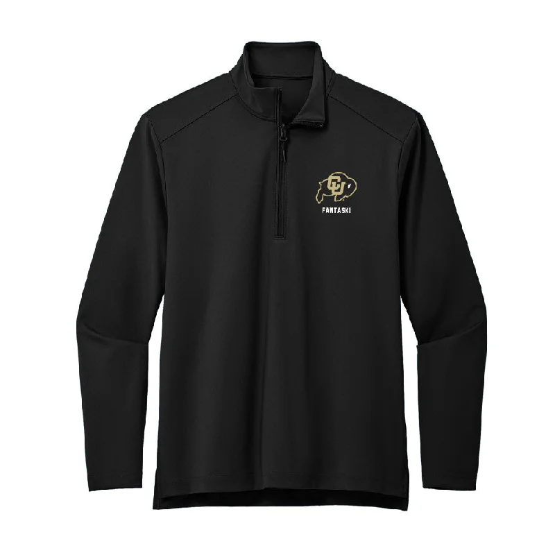 Colorado - NCAA Women's Cross Country : Alaina Fantaski - Premium Quarter Zip Jacket Bomber Jacket Anorak Windbreaker Colorado - NCAA Women's Cross Country : Alaina Fantaski - Premium Quarter Zip Jacket Bomber Jacket Anorak Windbreaker