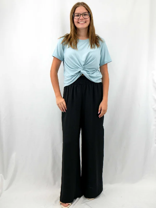 Dressed To Impress Black Pants Fashionable Sporty Pants