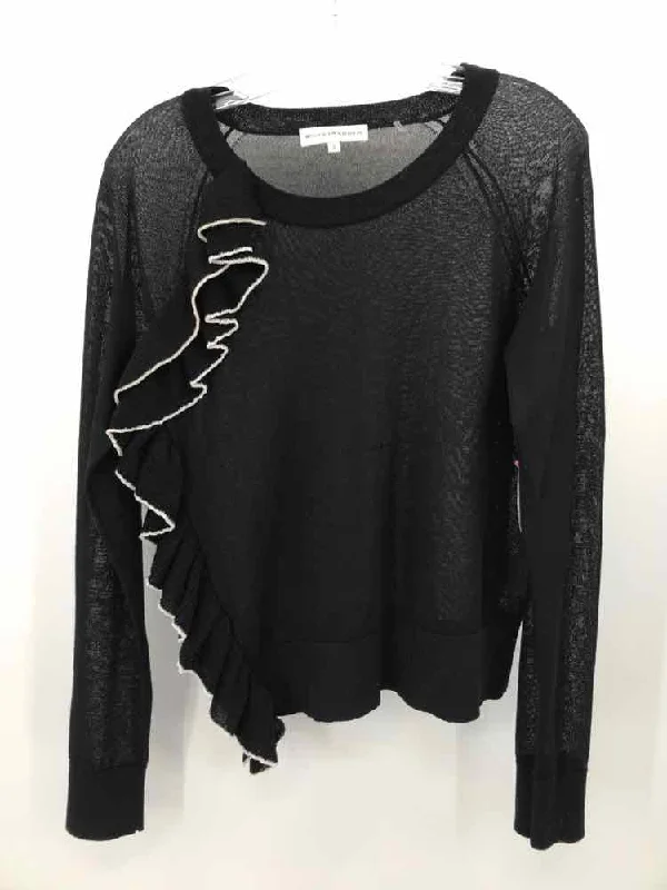 Pre-Owned White + Warren Black Size Small Sweater Thin Thick Dense